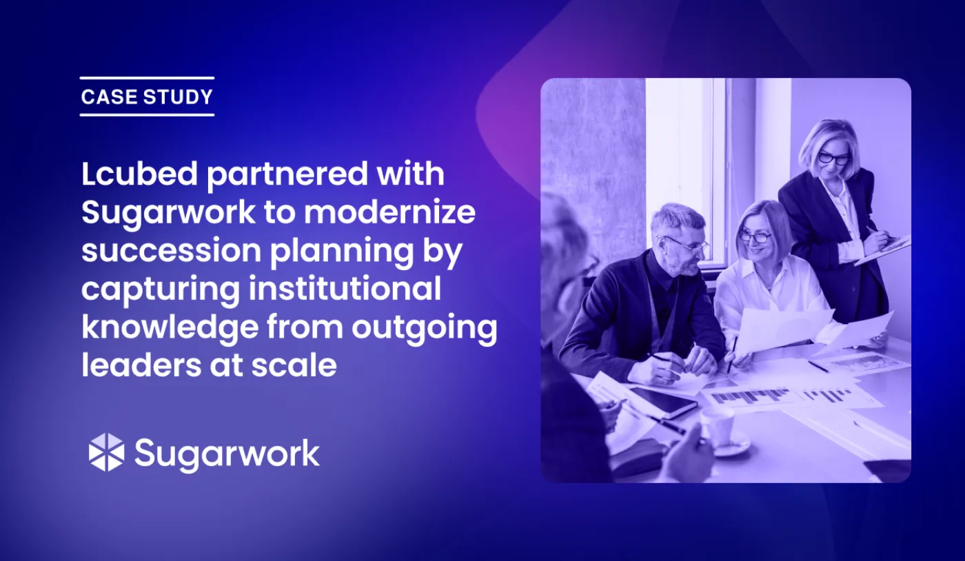 How Lcubed Consulting leveraged Sugarwork to transform succession planning at a state government agency
